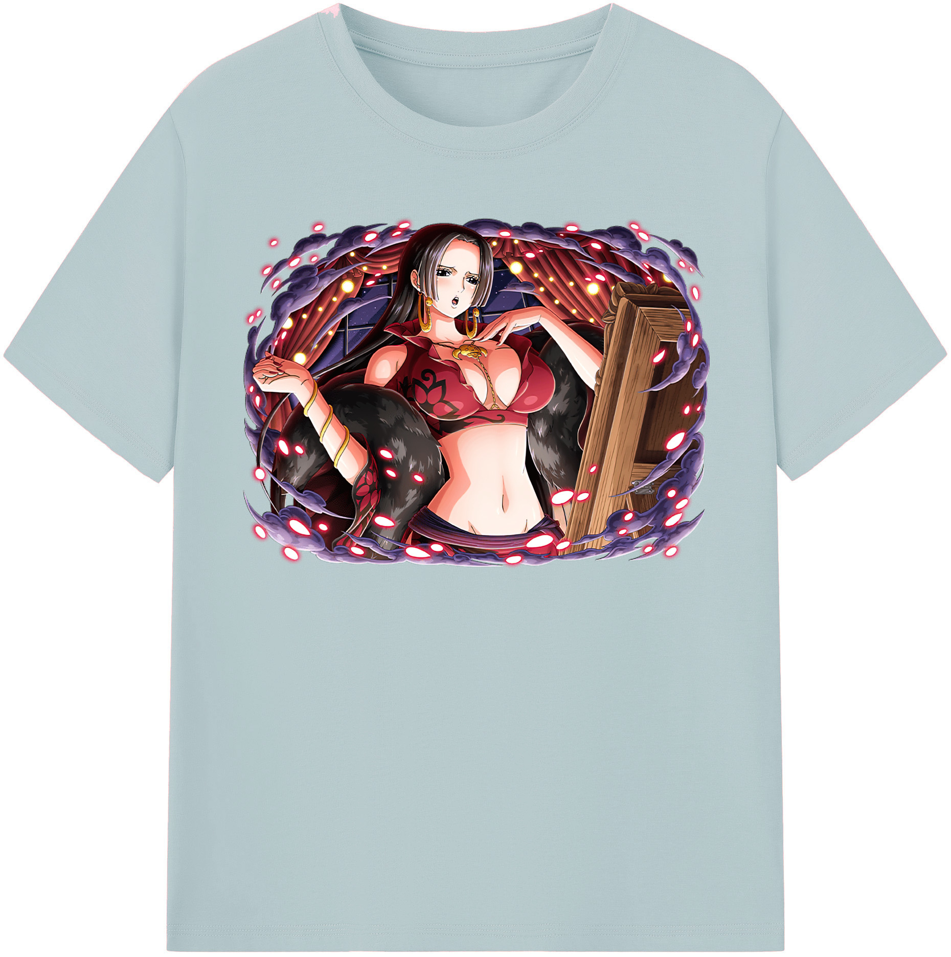 ワンピース ボア・ハンコック ONE PIECE Boa·Hancock 綿100％半袖Tシャツ（フロントプリント）